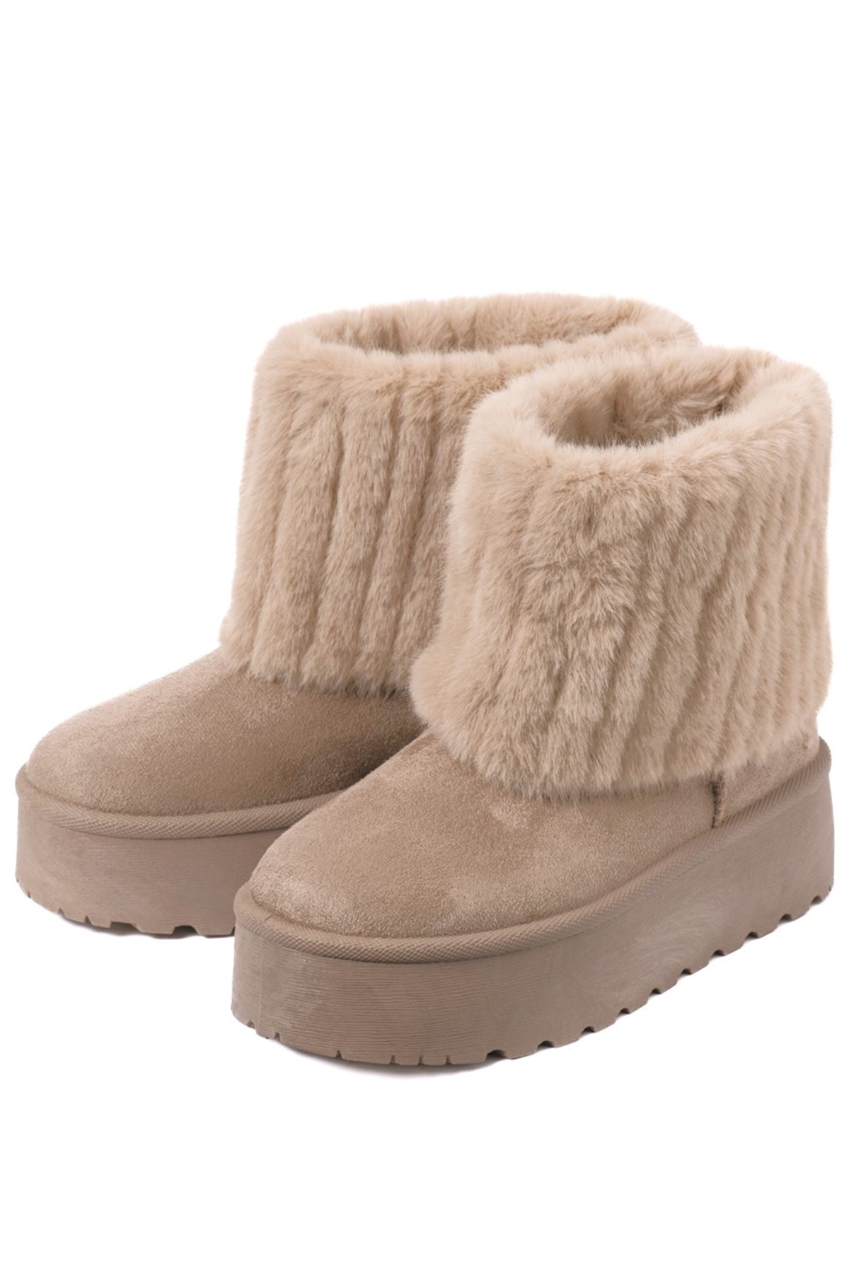 wee willie フェイクファー厚底ムートンブーツ(オーク-S)