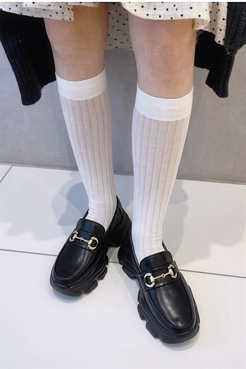 wee willie ウィーウィリー wee willie ゴールドビット厚底ラバーソールローファー